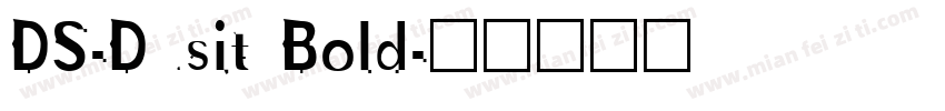 DS-Dusit Bold字体转换